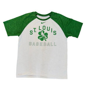 Men's Nike St. Louis Cardinals Baseball T-shirt Size L St Patrick’s Day Green